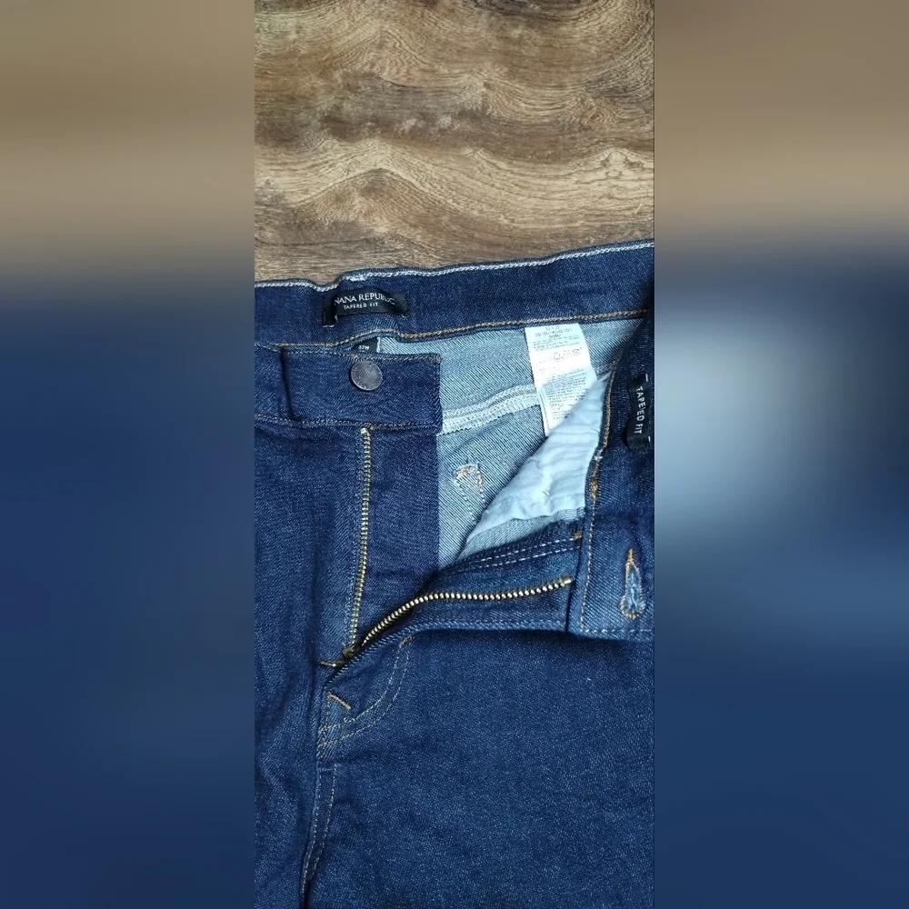 Banana Republic Dark Blue Tapered Fit Jeans